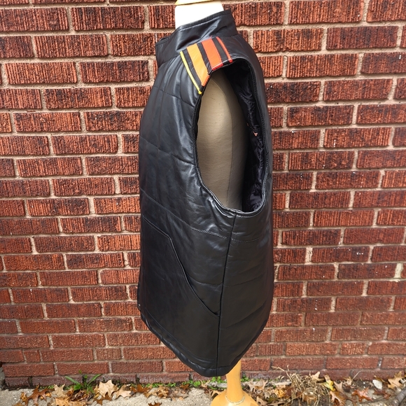 Quilted leather vest - Picture 3 of 10